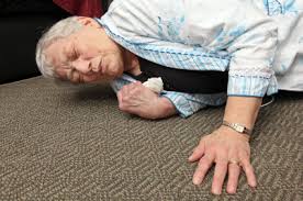 this image shows an elderly person on the floor following a fall