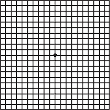 this image shows the amsler grid used to detect Age related macular degeneration the worlds leading cause of sight loss