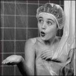 this image is a photo of a young lady in the shower 