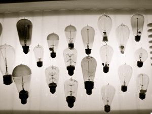a collection of light bulbs