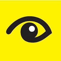 yellow square with an eye logo inside for macular society