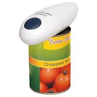 a culinaire one touch can opener and a tin of tomatoes