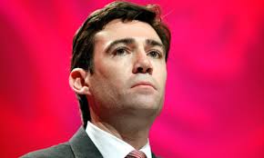 this photo shows Andy Burnham, the Shadow minister for Health