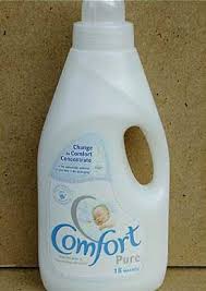 this image shows a fabric conditioner bottle