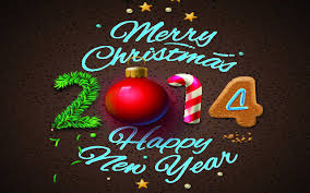 this image says Happy Christmas and a happy New Year