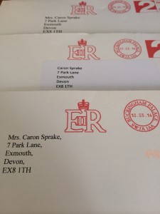 this image shows 3 Royal envelopes