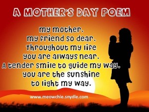 this image contains a mothers day poem