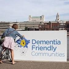 this image shows a sign saying Dementia Friendly communities