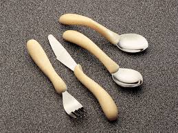 this image shows caring cutlery for disabled hands