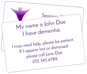 this is the dementia awareness card 