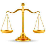 this image shows a set of legal scales
