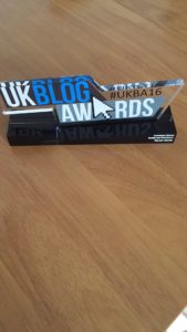this is the 2016 UK Blog Award for the best in the Health and Social Care Category