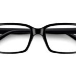 this image is a pair of black glasses