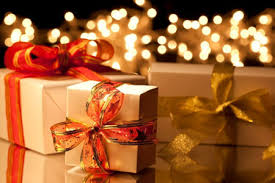 this image shows beautifully wrapped Christmas gifts