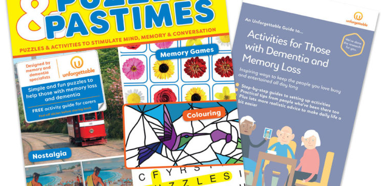 this image shows a puzzle book designed for people who have dementia