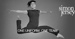 this image shows someone jumping in the air and the words one uniform one team