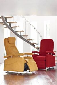 This image shows a fitform chair. They are modern and sleek.
